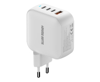 Silver Monkey Ładowarka GaN Smart Quadro 100W PD Biała - 1417250 - zdjęcie 8